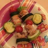 Фотография рецепта Шашлык из форели с цукини и кабачком автор Галина Ка