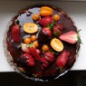 Фотография рецепта Шоколадный чизкейк в глазури с фруктами автор Элеонора Лебедева