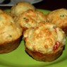 Фотография рецепта Сырные маффины с помидорами и зеленым луком автор Светлана Горелова