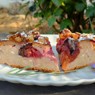 Фотография рецепта Сливовый пирог с какао и орехами автор Ална Казавчинская