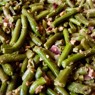 Фотография рецепта Стручковая фасоль с грецким орехом и луком автор Софья Калинцева