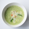 Фотография рецепта Суп из брокколи с креветками и миндалем автор Maria Katkova