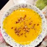 Фотография рецепта Тыквенный кремсуп картофелем и тыквенными семечками автор АННА БОЛДЫРЕВА