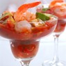 Фотография рецепта Томатный коктейль с крабами и креветками автор Саша Давыденко