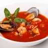 Фотография рецепта Томатный суп с креветками и рыбой автор Ekaterina Gusakova
