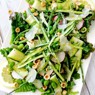Фотография рецепта Весенний салат со спаржей сыром фета лимоном и фундуком автор юля латук