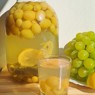 Фотография рецепта Виноградный компот Мохито на зиму без стерилизации автор Изабелла Грачева