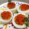 Фотография рецепта Яйца фаршированные икрой и зеленью автор Лоскутова Марианна