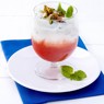 Фотография рецепта Йогуртный крем из базилика с клубничным соусом автор Anna Kraus