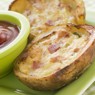 Фотография рецепта Запеченный фаршированный картофель с брокколи беконом и сыром автор Masha Potashova