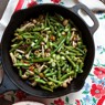 Фотография рецепта Зеленая фасоль с грибами и оливками автор EleN Turtle