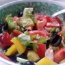 Фотография рецепта Зеленый салат со сладким перцем и беконом автор Tanya Vysotskaya
