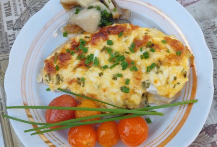 Фото шага рецепта Курица в духовке под сырной шапочкой 189724 шаг 10  