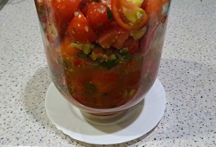 Фото шага рецепта Ароматные помидоры покорейски с зеленым базиликом и петрушкой 186958 шаг 17  