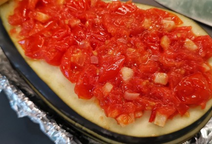 Фото шага рецепта Баклажан пармиджано запеченный целиком 152376 шаг 7  