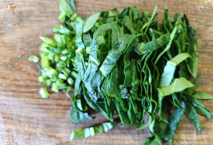 Фото шага рецепта Тушеные баклажаны с перцем и шпинатом 190638 шаг 12  