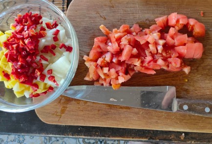 Фото шага рецепта Баклажаны запеченные с овощами и брынзой 174961 шаг 12