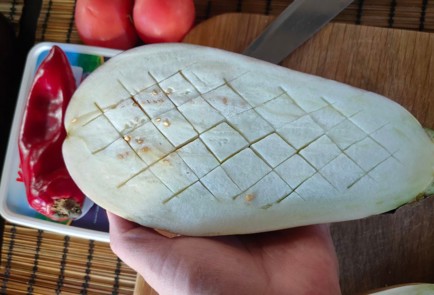 Фото шага рецепта Баклажаны запеченные с овощами и брынзой 174961 шаг 4