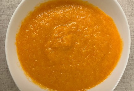 Фото шага рецепта Банановая паннакотта с морковноапельсиновым желе 191015 шаг 14  