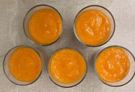 Фото шага рецепта Банановая паннакотта с морковноапельсиновым желе 191015 шаг 15  