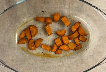 Фото шага рецепта Банановая паннакотта с морковноапельсиновым желе 191015 шаг 3  