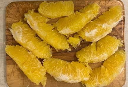 Фото шага рецепта Банановая паннакотта с морковноапельсиновым желе 191015 шаг 5  