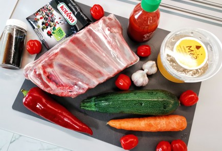 Фото шага рецепта Бараньи ребра с овощами 140882 шаг 1