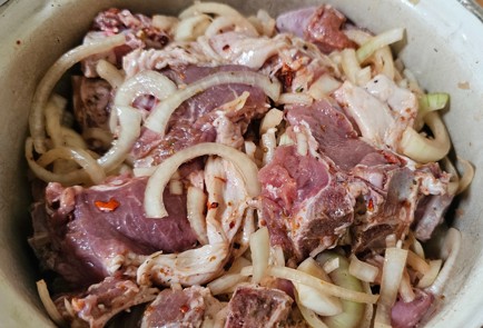 Фото шага рецепта Баранина на сковороде садже 190732 шаг 8  