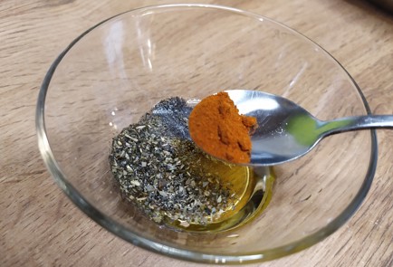 Фото шага рецепта Батат запеченный дольками в специях 189138 шаг 6  