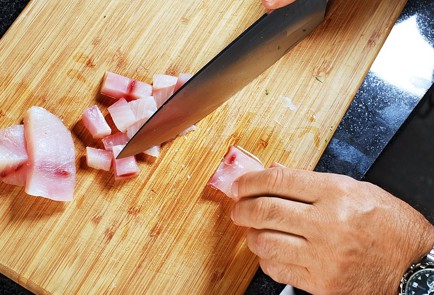 Фото шага рецепта Баветте с мечрыбой маслинами и фенхелем 30402 шаг 2