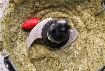 Фото шага рецепта Базиликовый соуснамазка на сливочном масле 151759 шаг 14  