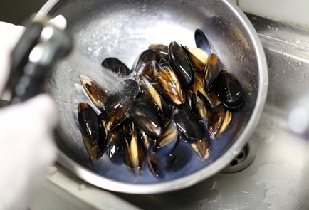Фото шага рецепта Бельгийские мидии в белом вине 138700 шаг 2  