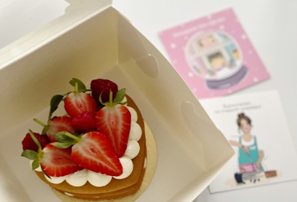 Фото шага рецепта Бентоторт Медовое сердце 163279 шаг 6  