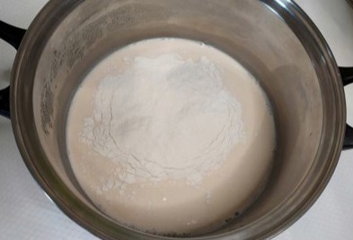 Фото шага рецепта Блинчики с картофелем и грибами 189971 шаг 2  