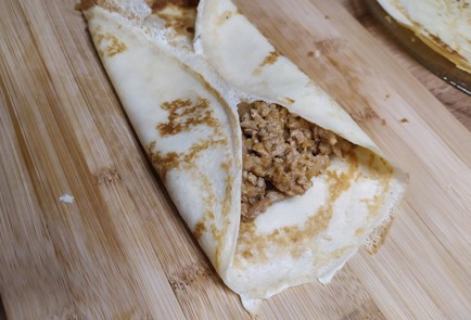 Фото шага рецепта Блинчики с мясом 188761 шаг 10