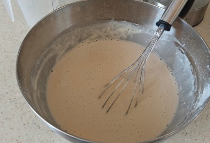 Фото шага рецепта Блинчики с сыром адыгейским 190353 шаг 6  