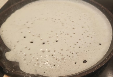 Фото шага рецепта Блинчики с сыром и колбасой 190892 шаг 9  