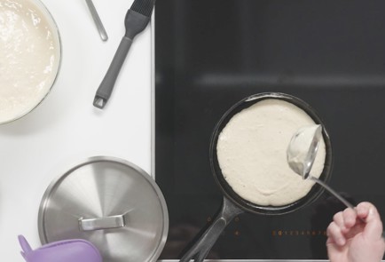 Фото шага рецепта Блины на кефире от кулинара 191349 шаг 10  