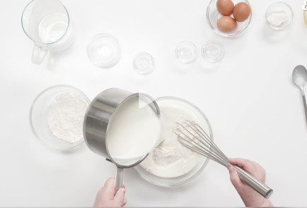 Фото шага рецепта Блины на кефире от кулинара 191349 шаг 4  