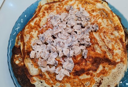 Фото шага рецепта Блины с грибной начинкой 175544 шаг 15  