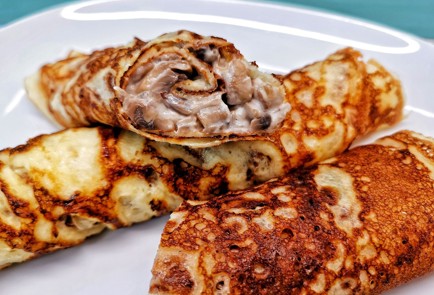 Фото шага рецепта Блины с грибной начинкой 175544 шаг 16  