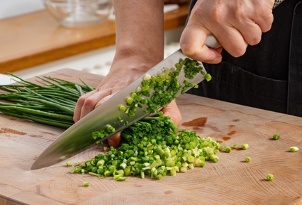 Фото шага рецепта Блины с луком и яйцом 175568 шаг 8  