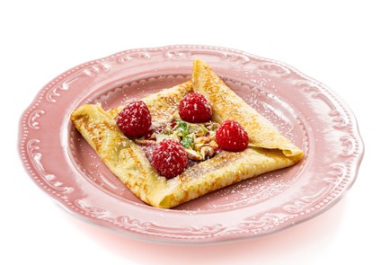 Фото шага рецепта Блины с малиной и фисташкой 175572 шаг 14  