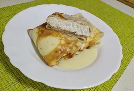 Фото шага рецепта Блины с творогом 189785 шаг 10  