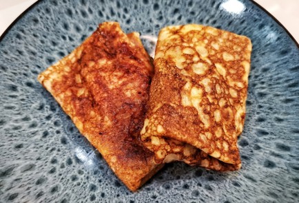 Фото шага рецепта Блины с ветчиной и грибами 175591 шаг 15  