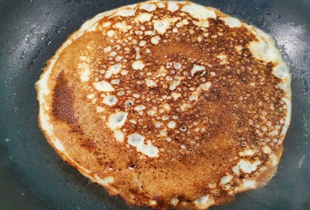 Фото шага рецепта Блины с ветчиной и грибами 175591 шаг 6  