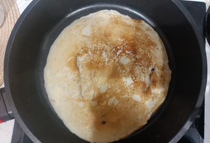 Фото шага рецепта Блины с яичномасляной болтушкой 191146 шаг 15  