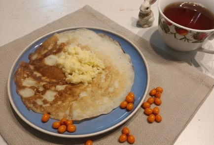 Фото шага рецепта Блины с яичномасляной болтушкой 191146 шаг 16  