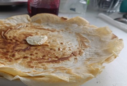 Фото шага рецепта Блины из кислого молока как у бабушки 191261 шаг 14