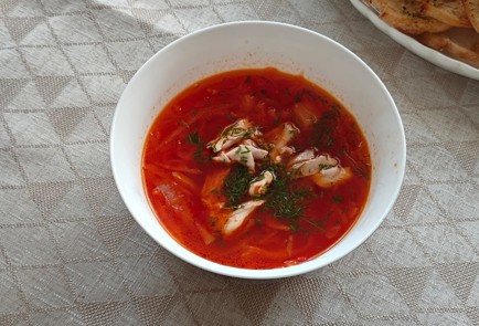 Фото шага рецепта Борщ на курином бульоне 190503 шаг 11  